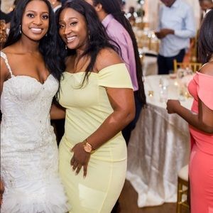 Pretty little thing frill hemi midi dress